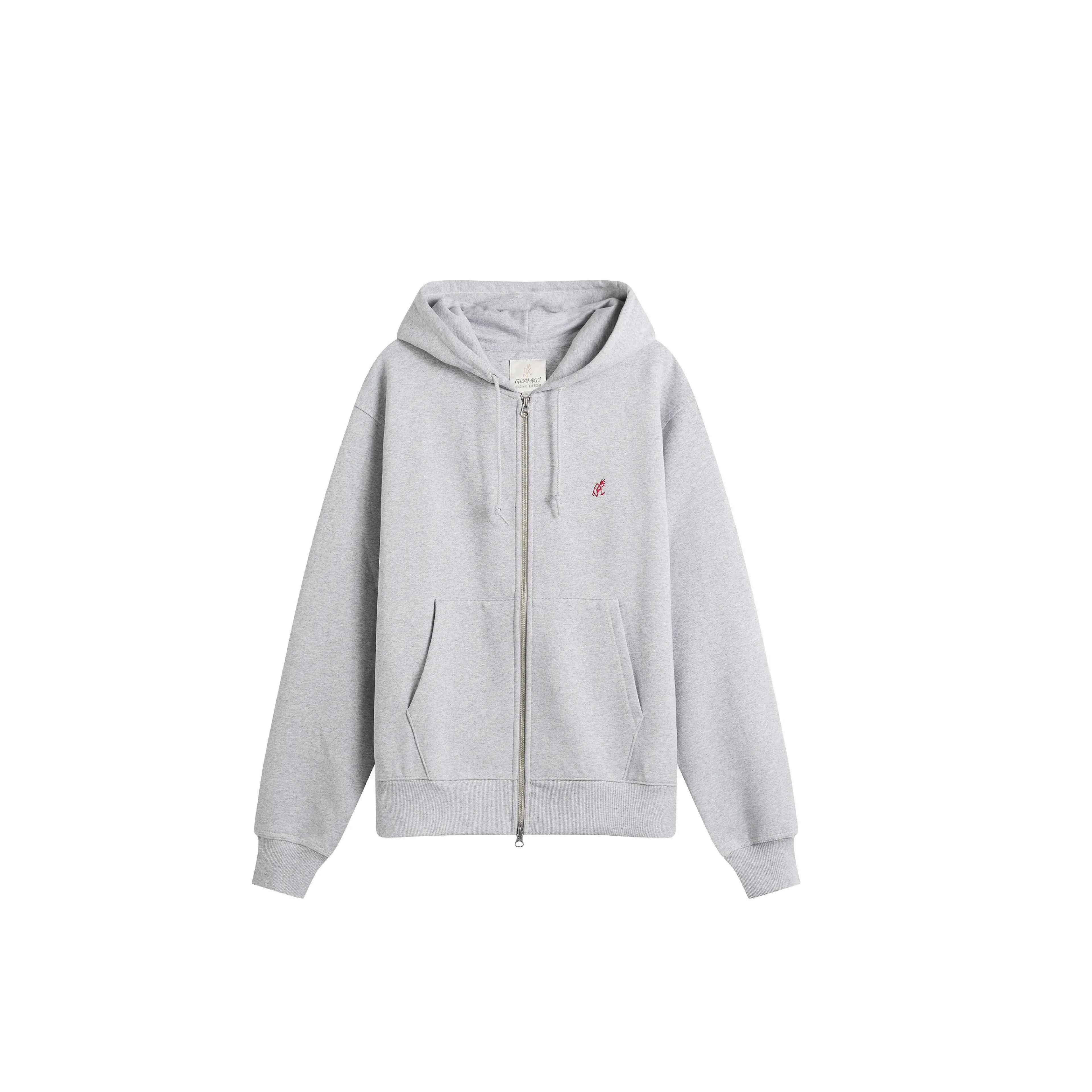 Gramicci One Point zip hoodie Grey
